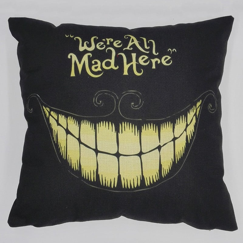 Elegant Black & White Cotton-Linen Pillow Cover