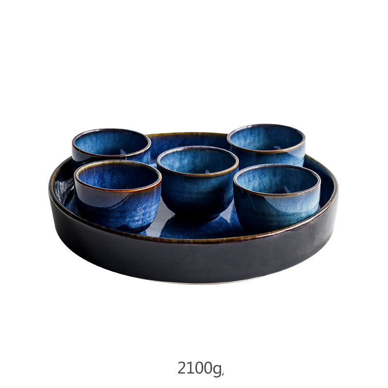 Creative Household Plate Tray - Campanulaceae Design